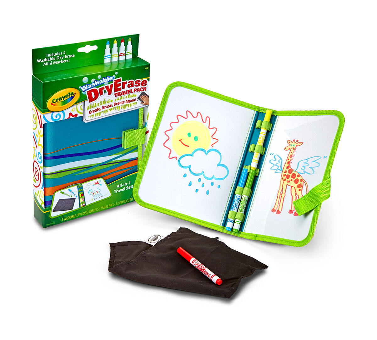 Dry Erase Travel Pack with Dry Erase Pipsqueak Markers Crayola