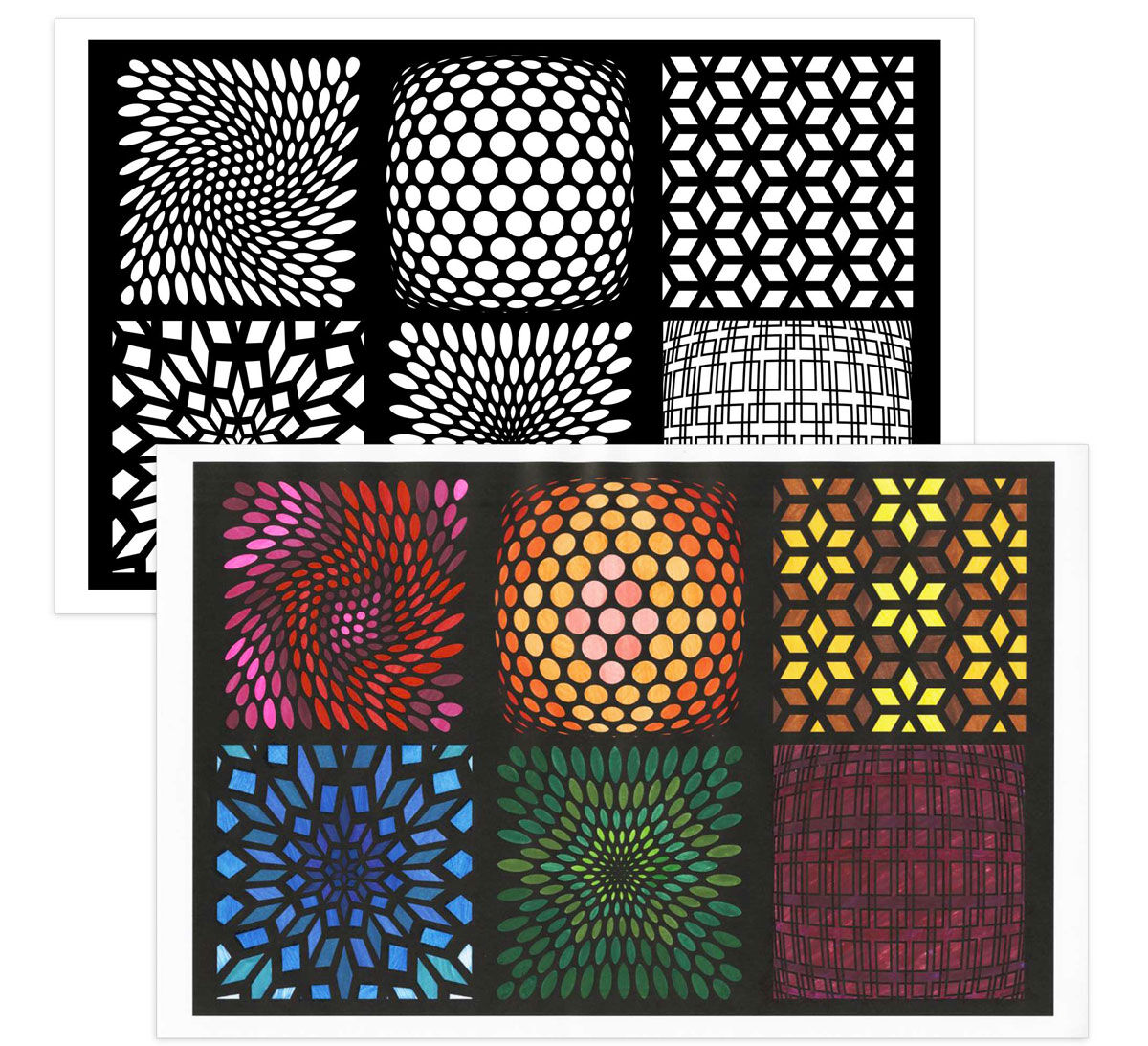 Color Escapes Adult Coloring Kit, Geometric - Crayola