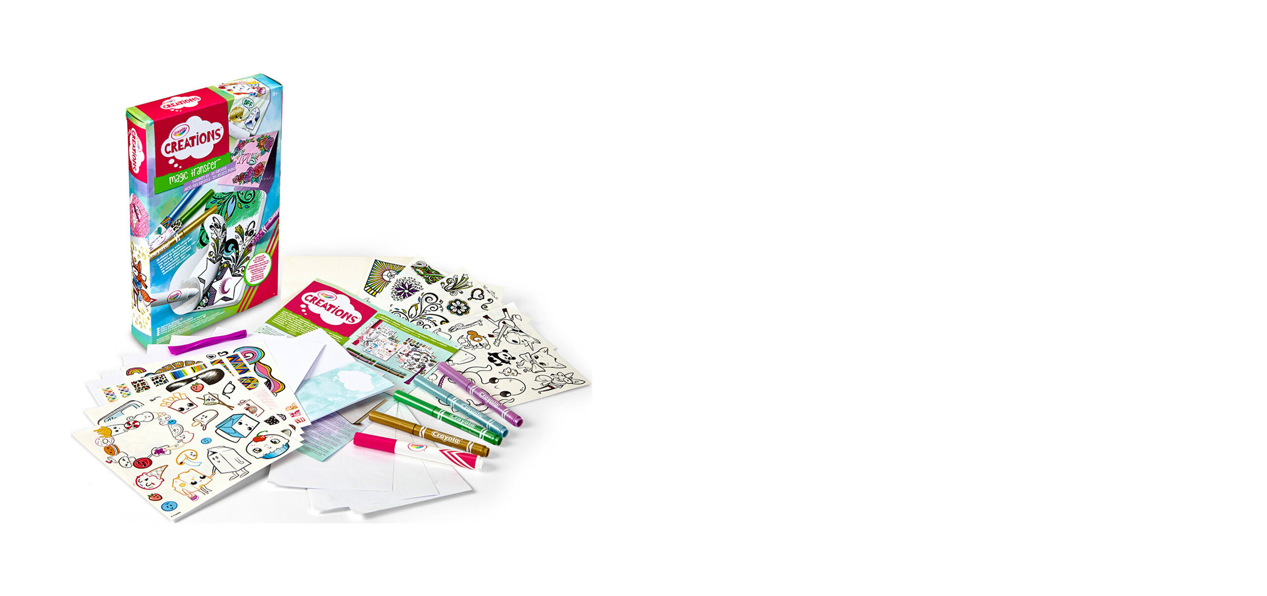 Crayola Creations Magic Transfer Stationery Set Crayola