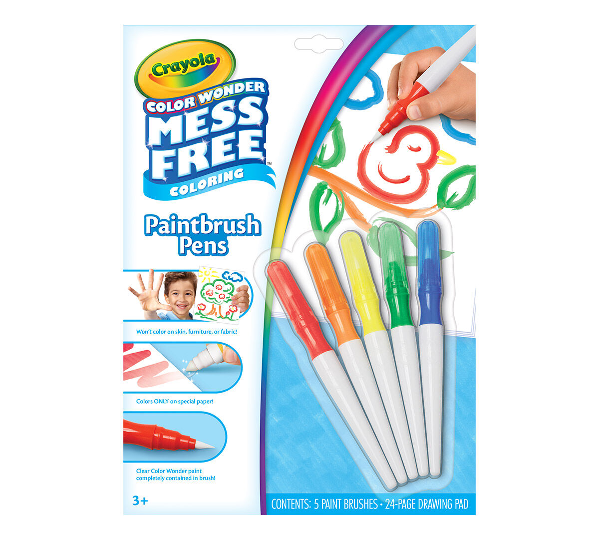 Crayola Color Wonder Mess Free Coloring Paintbrush Pens 5 Paintbrush Crayola Color Wonder Mess Free Coloring Paintbrush Pens 5 Paintbrush