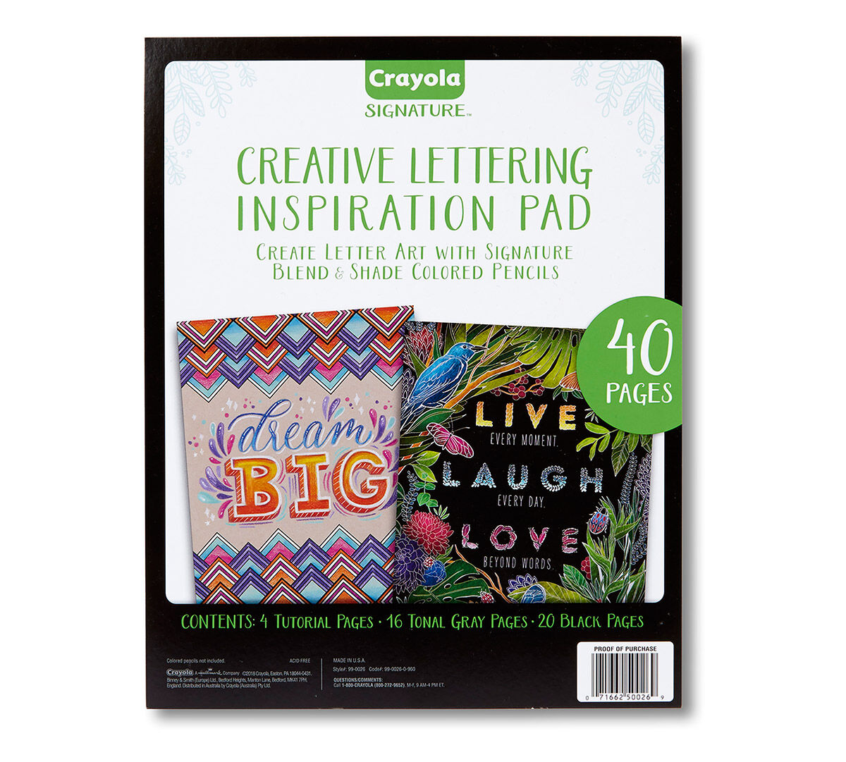 Signature Creative Lettering Inspiration Pad
