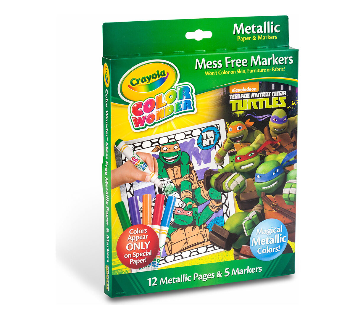 Color Wonder Metallic Paper & Markers - Teenage Mutant Ninja Turtles - Crayola
