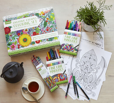 Creative Escapes Coloring Set- Large Gift Set - Crayola Creative Escapes Coloring Set- Large Gift Set - Crayola