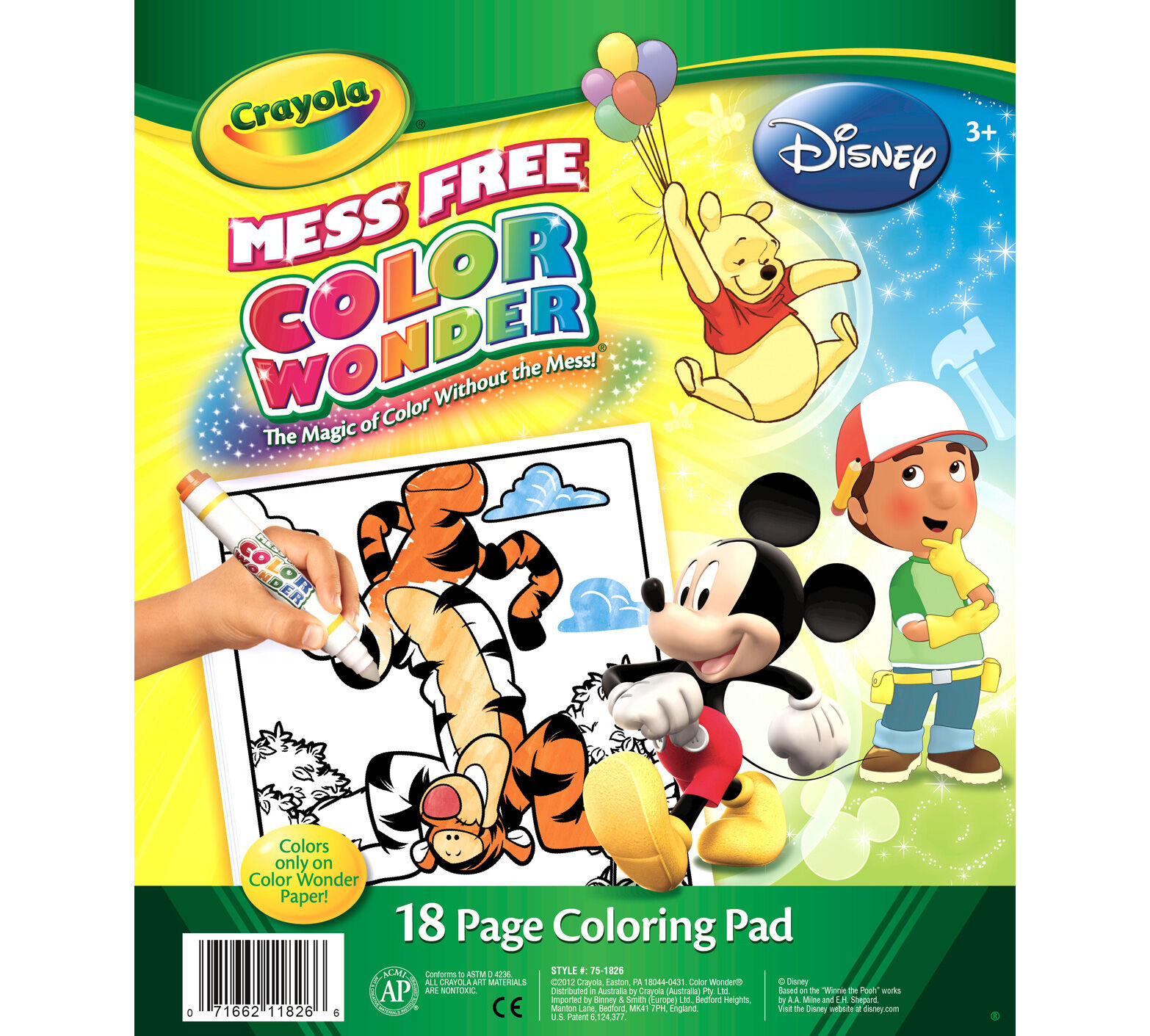 Color Wonder Coloring Pad - Disney Preschool - Crayola