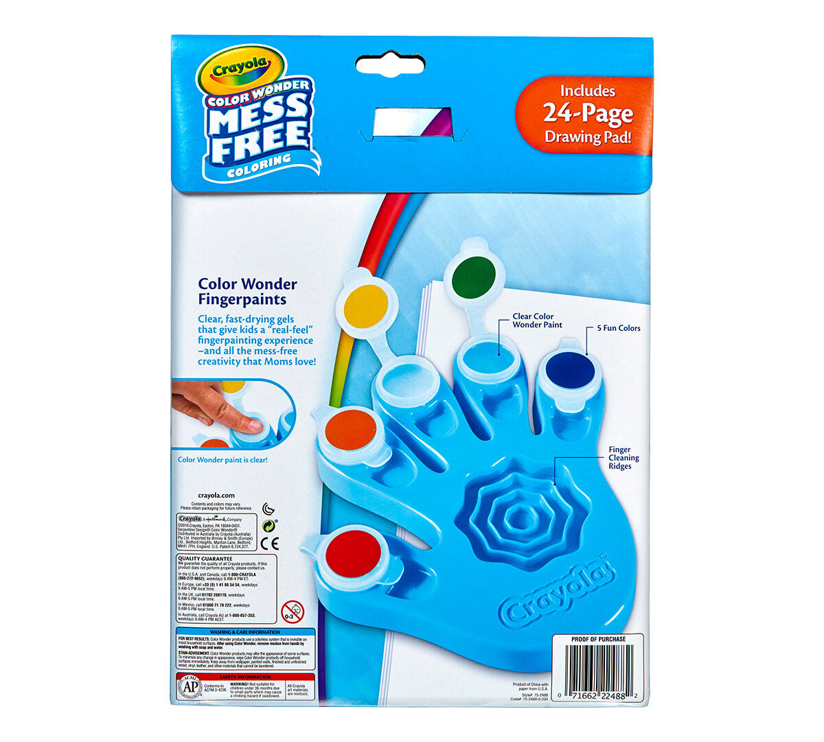 Color Wonder Fingerpaint Hand Crayola