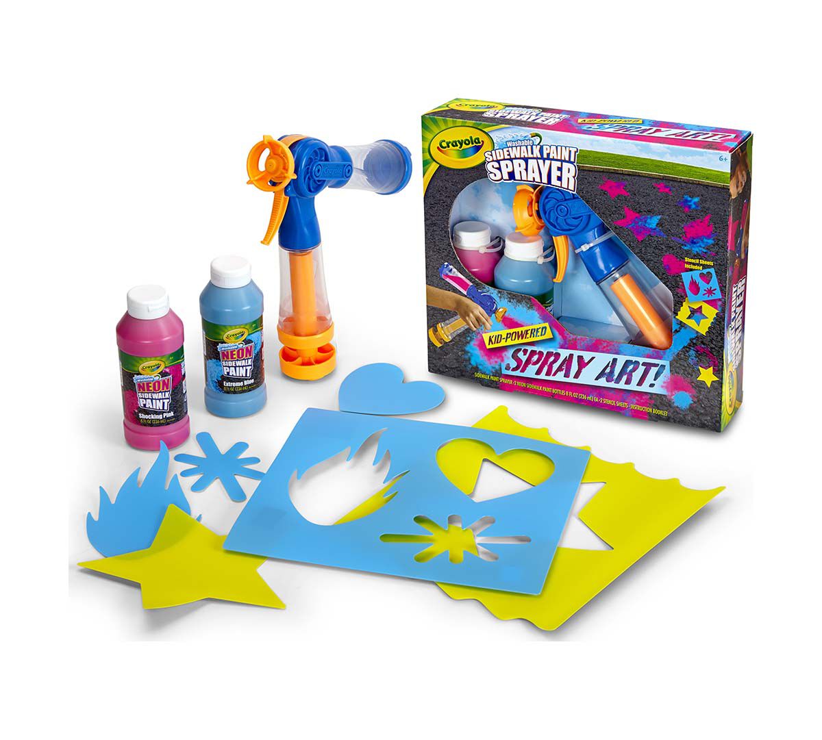 Crayola Washable Sidewalk Paint Sprayer, Outdoor, All Seasons