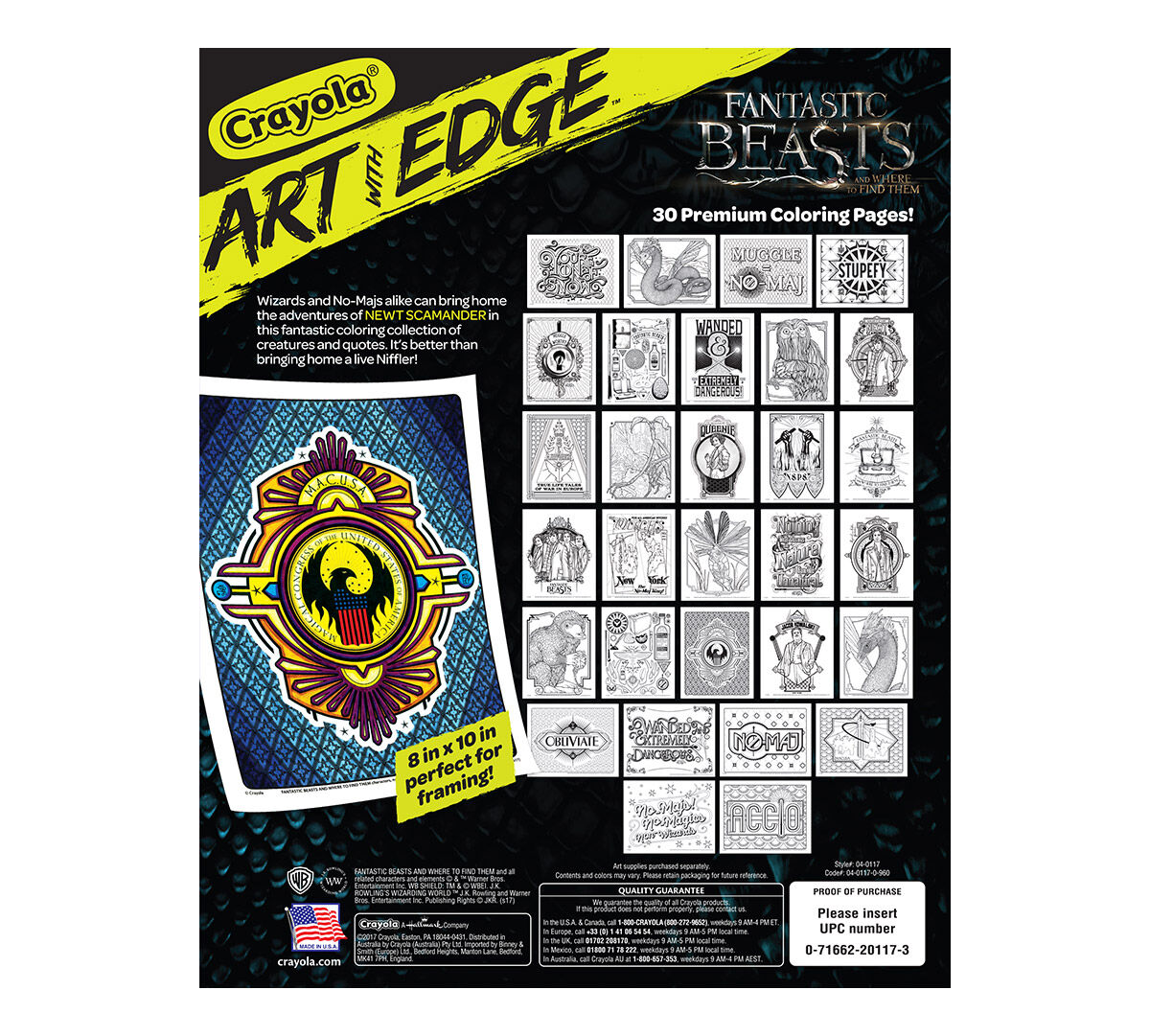Art With Edge Fantastic Beasts Coloring Pages