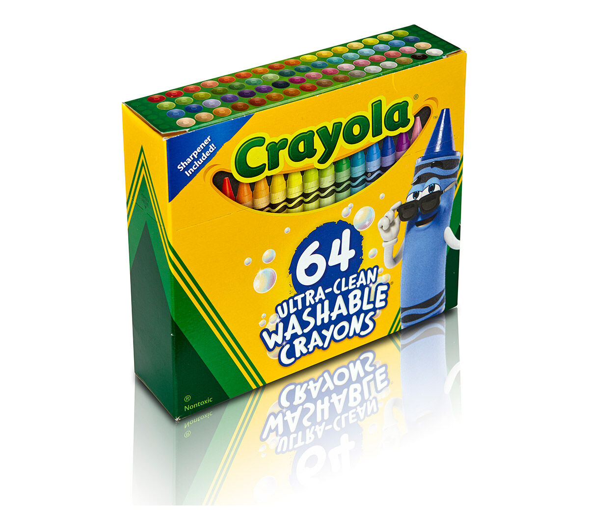 Crayola UltraClean Washable Crayons; 64 count; Art Tools; Home or