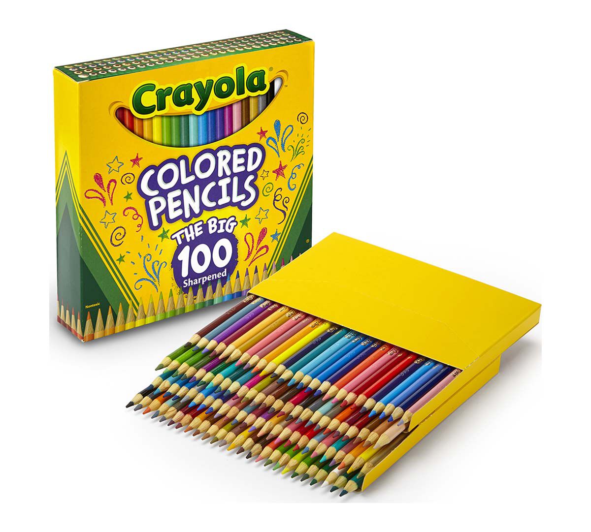 Crayola Colored Pencils, 100 Count, Vibrant Colors, Presharpened, Art
