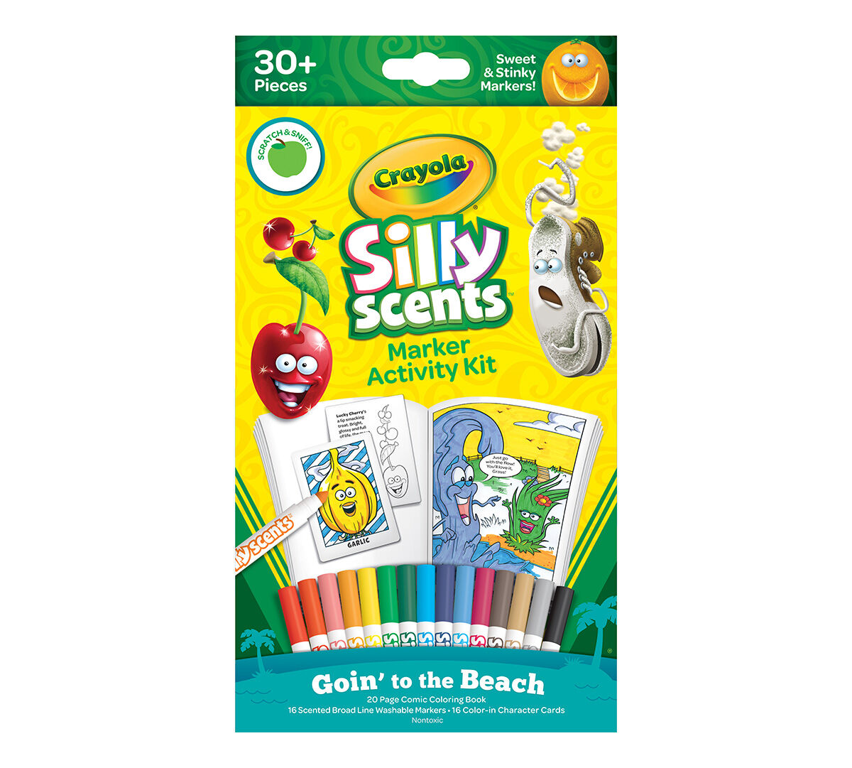 Crayola Silly Scents Markers, 16 count, Scented Art Tools, Assorted