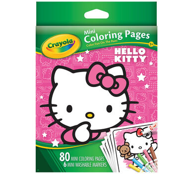 Mini Coloring Pages Kitty Crayola