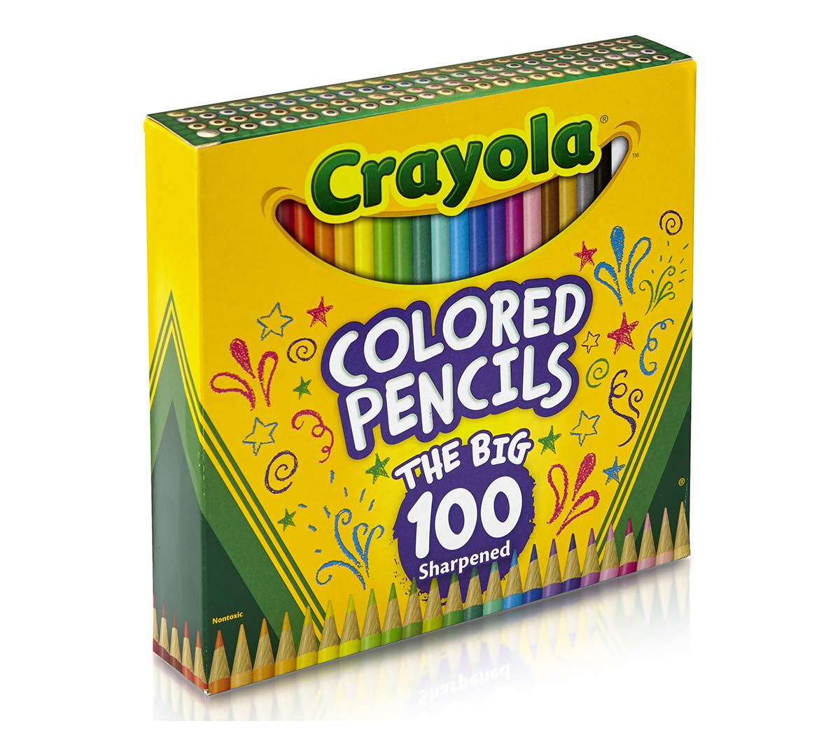 Crayola Colored Pencils, 100 Count, Vibrant Colors, Presharpened, Art