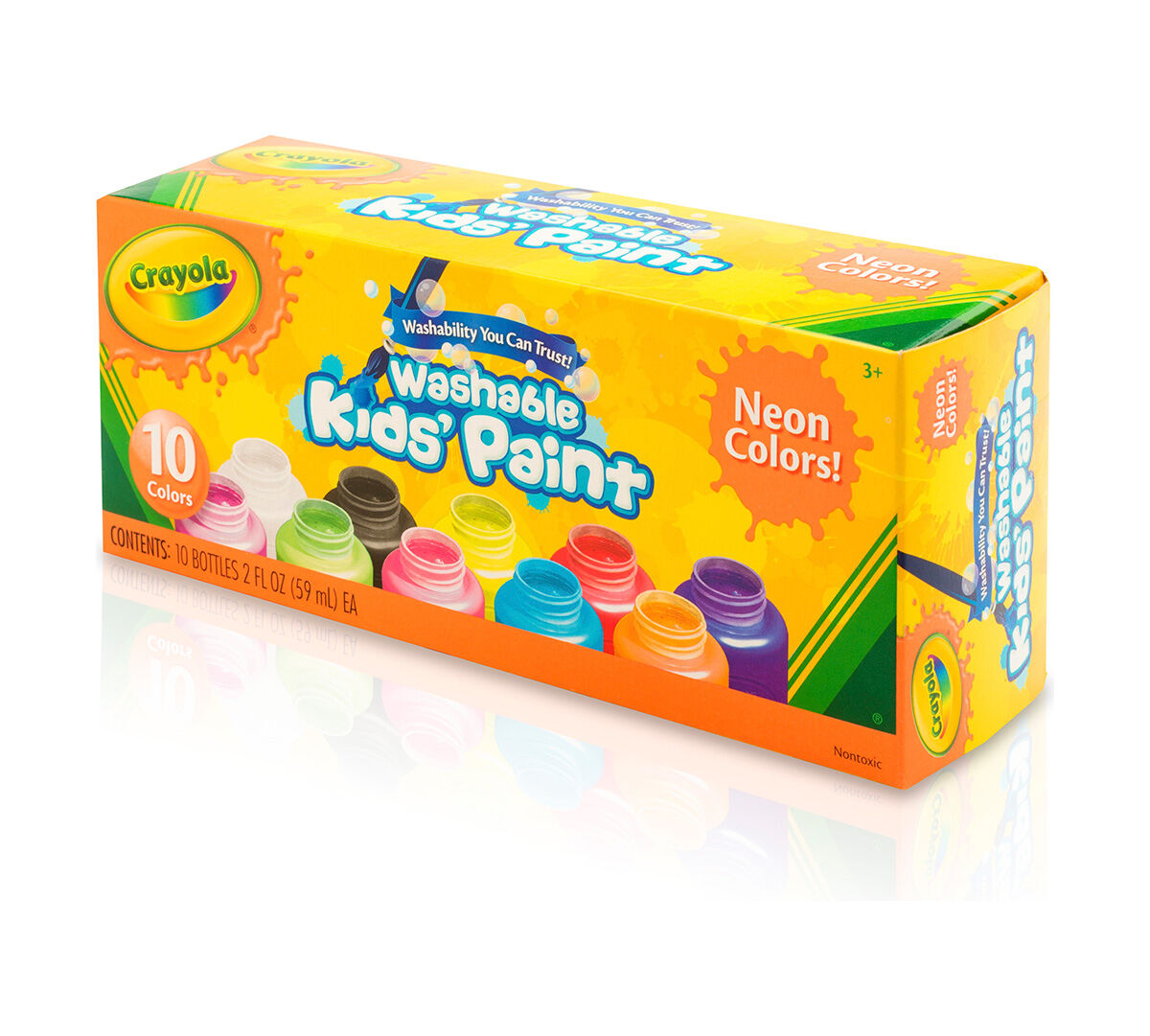 Washable Kids' Neon Paint, 10 ct. Crayola