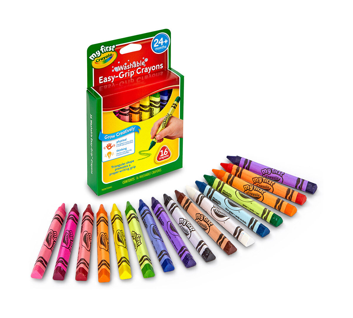 My First Crayola Washable Triangular Crayons 16ct. My First Crayola Washable Triangular Crayons 16ct.