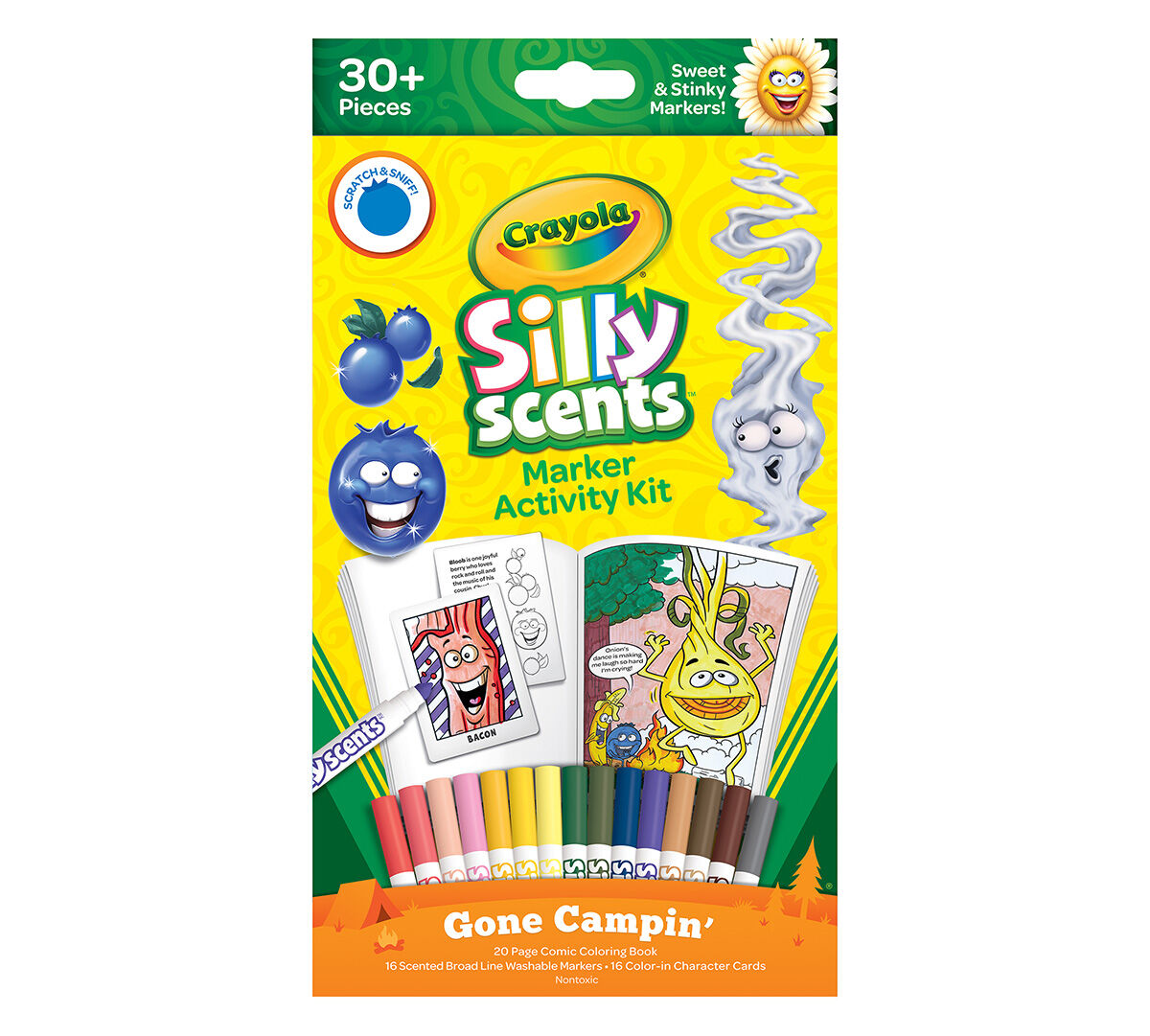 Crayola Silly Scents Markers, 16 count, Scented Art Tools, Assorted