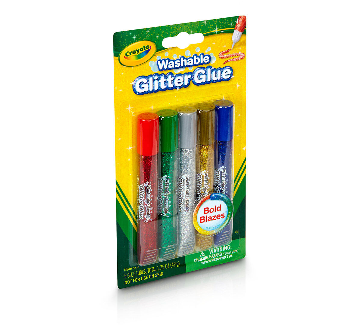 Washable Glitter Glue, Bold 5 ct. Crayola