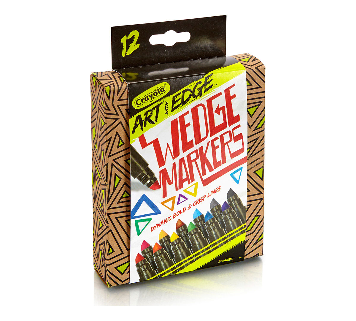 Art with Edge, 12 ct. Broad Line Wedge Markers - Crayola