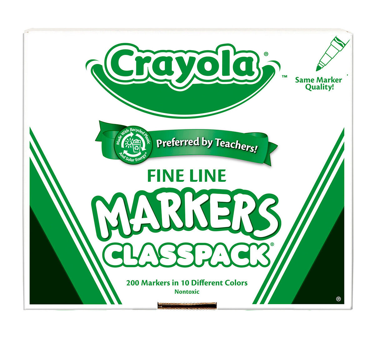 200 Count Crayola Fine Line Markers Classpack, 10 Colors 200 Count Crayola Fine Line Markers Classpack, 10 Colors
