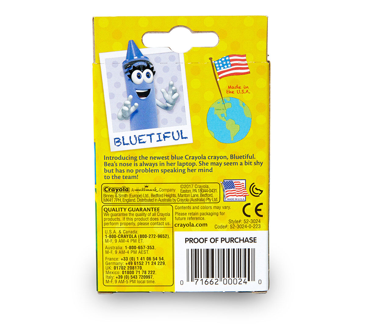 Bluetiful Crayola 24 Crayons