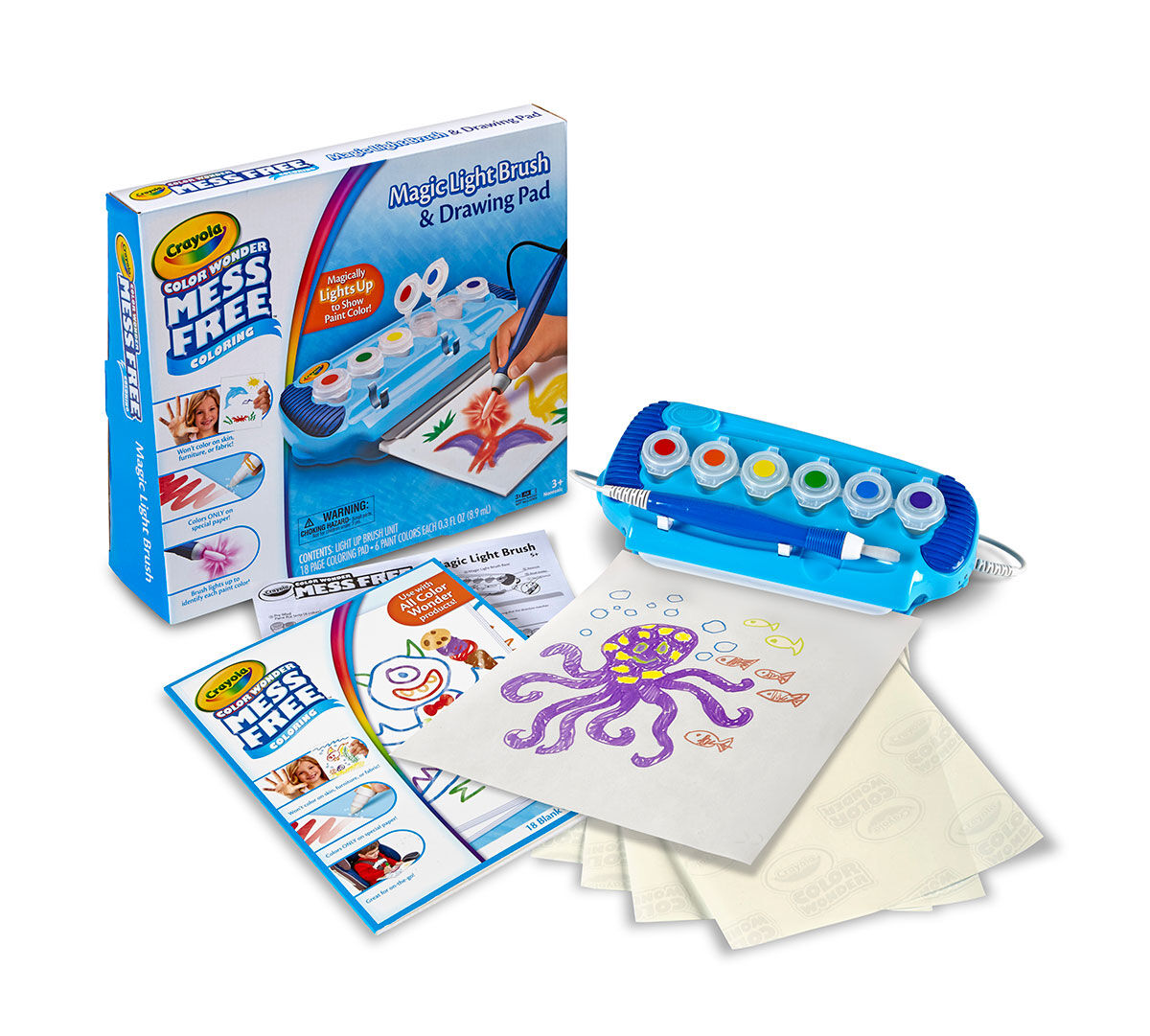 Crayola Color Wonder, Magic Light Brush, Mess-Free Art Activity, 6 ... Crayola Color Wonder, Magic Light Brush, Mess-Free Art Activity, 6 ...