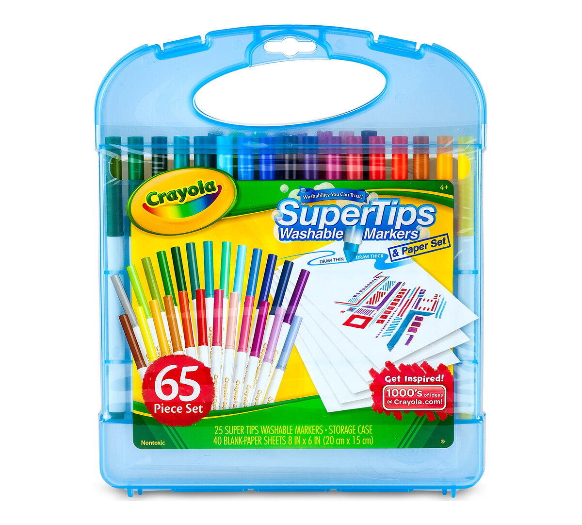 Supertips Washable Markers & Paper Set Crayola