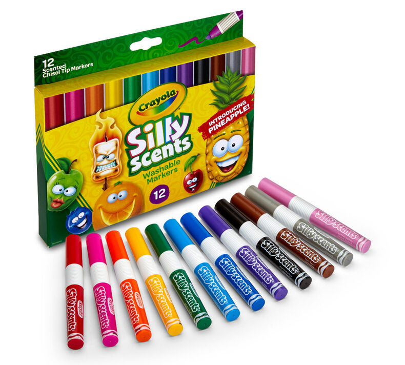 Silly Scents Chisel Tip Markers, Sweet Scents, 12 Count