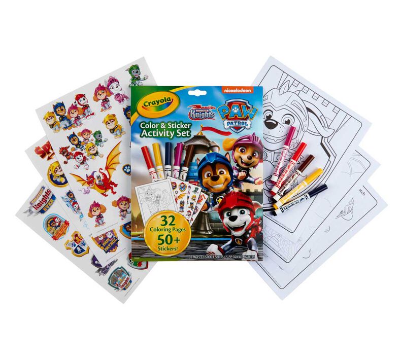 Paw Patrol Color and Sticker Activity Set with Markers