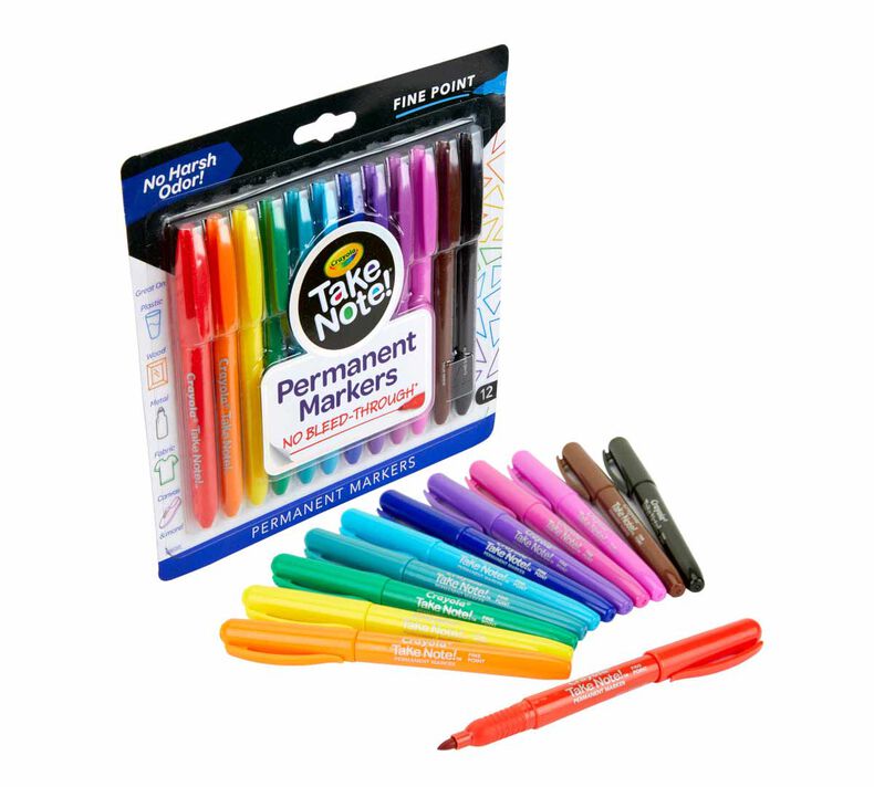 https://shop.crayola.com/dw/image/v2/AALB_PRD/on/demandware.static/-/Sites-crayola-storefront/default/dw00f55d06/images/58-6426-0-300_Take-Note_No-Bleed-Through-Permanent-Markers_12ct_H1.jpg?sw=790&sh=790&sm=fit&sfrm=jpg