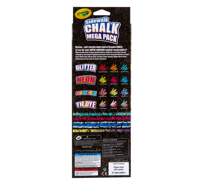 Special Effects Sidewalk Chalk - Mega Pack