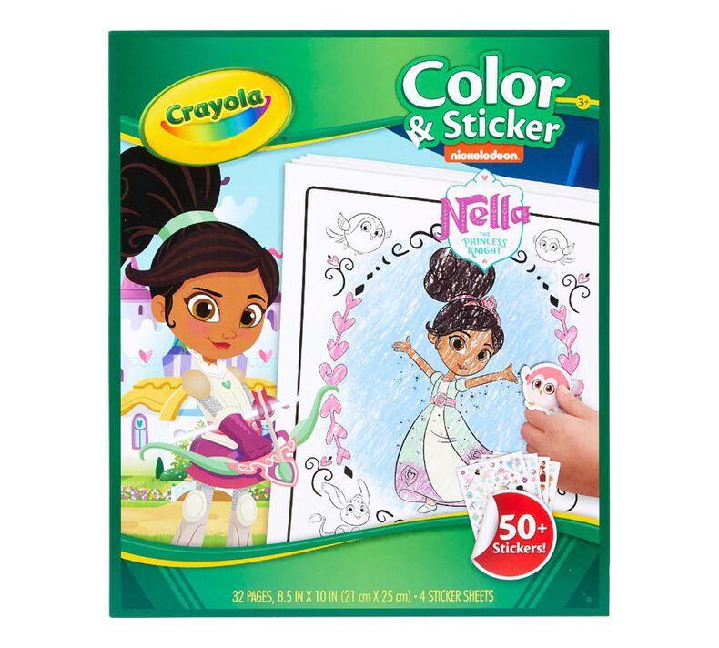 Crayola Coloring Pages And Stickers Nella The Princess Knight Gift For Girls Ages 3 4 5 6 Crayola