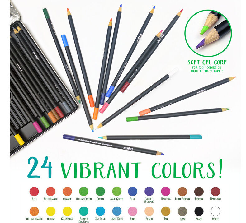 Crayola Signature; Blend & Shade Colored Pencils; 24 ct; Storage