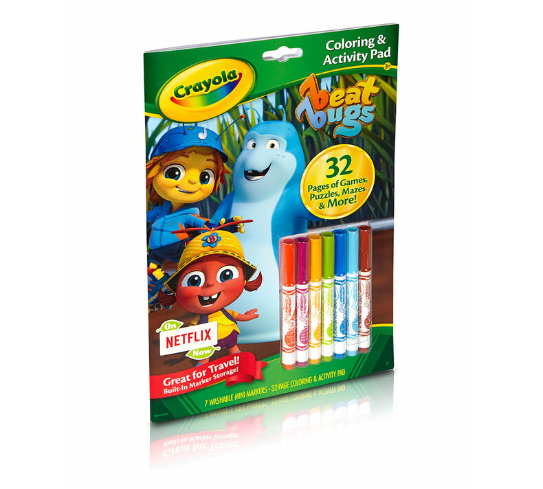 Coloring & Activity Pad with Markers, Beat Bugs