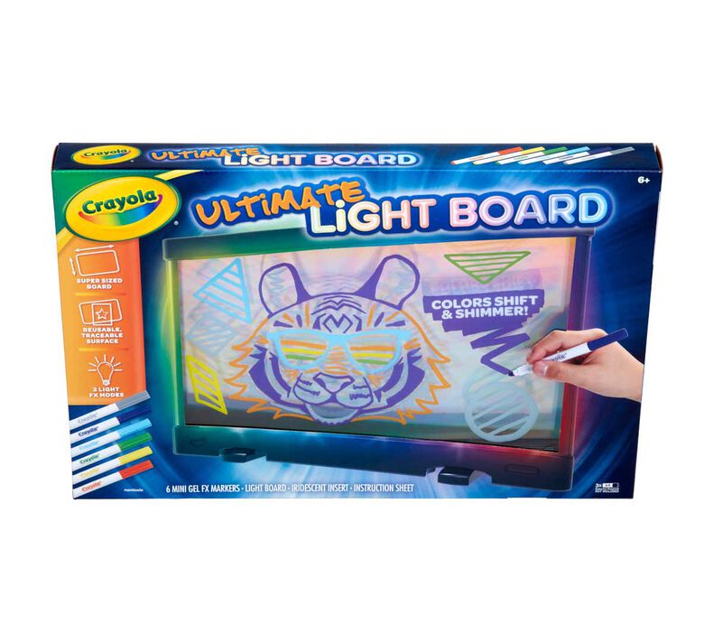 CRAYOLA 04-0908 Light Up Tracing Pad Light Board, Pink, Multi
