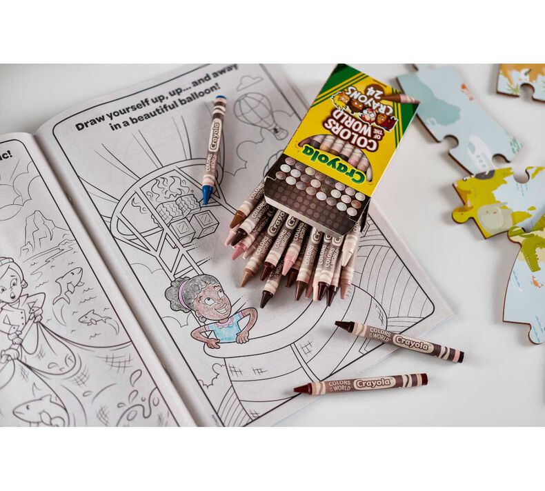 Coloring Book Crayons and Markers: What's Inside the Box