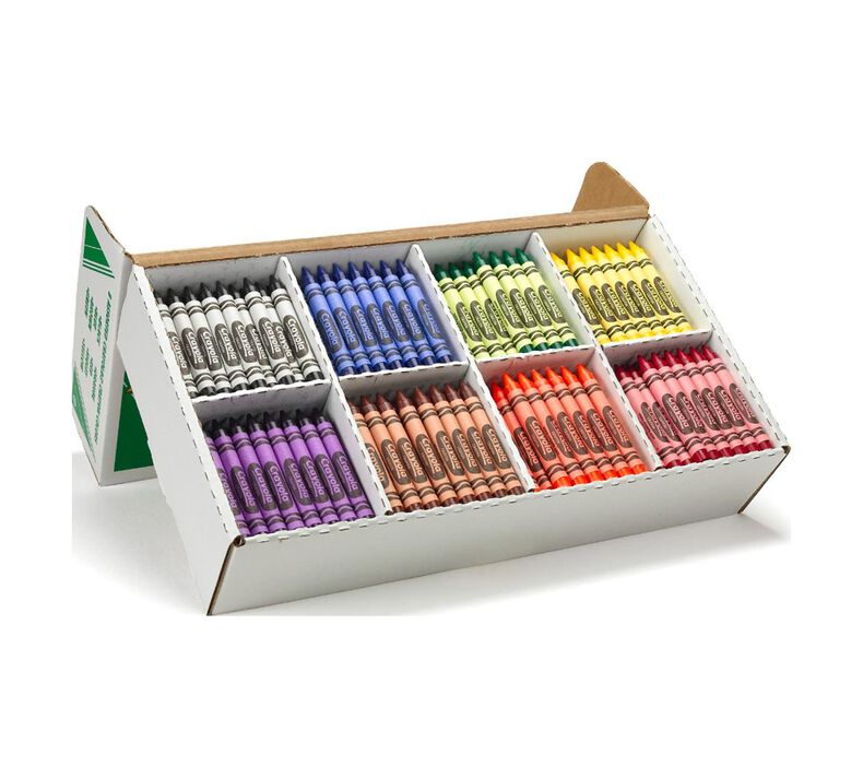 Large Crayon Classpack, 400 Count, 8 Colors