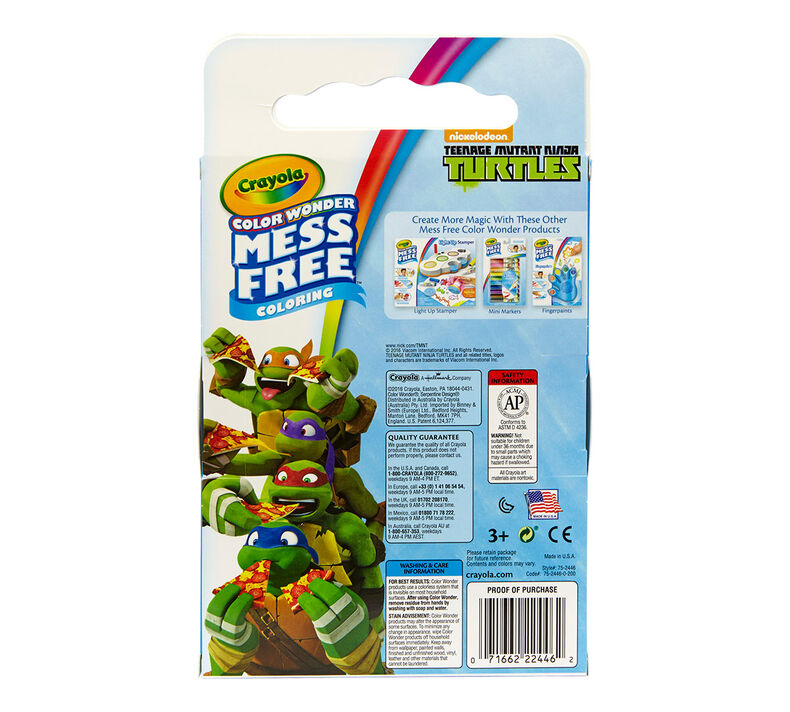 Color Wonder Mess Free Coloring Pad & Markers, Teenage Mutant Ninja Turtles