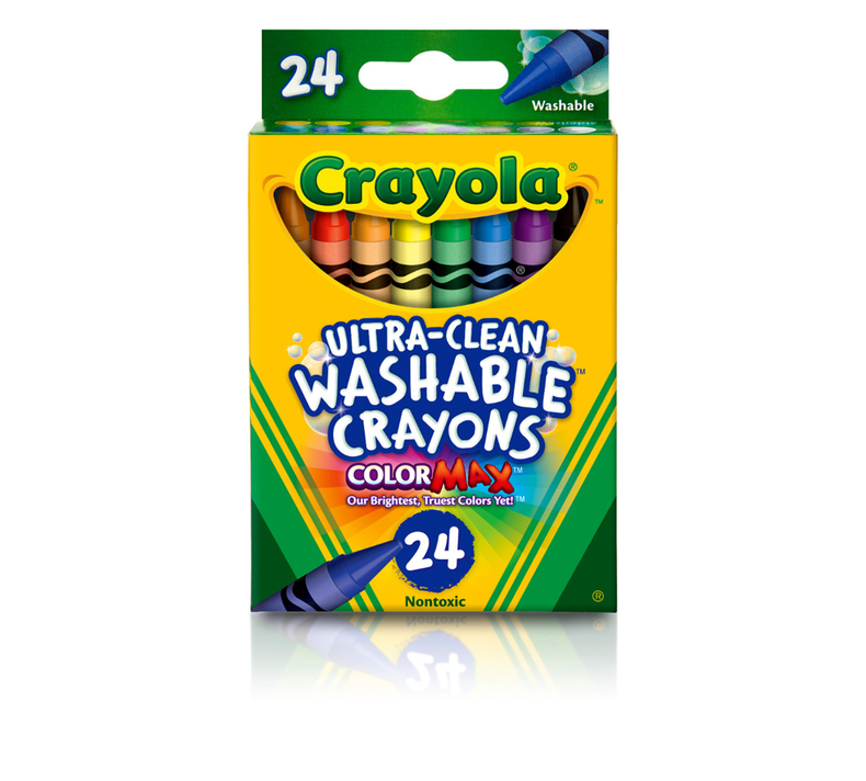 Ultra-Clean Washable Crayons, 24 Count