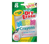 Neon Dry Erase Crayons, 8 Count Front View of Box