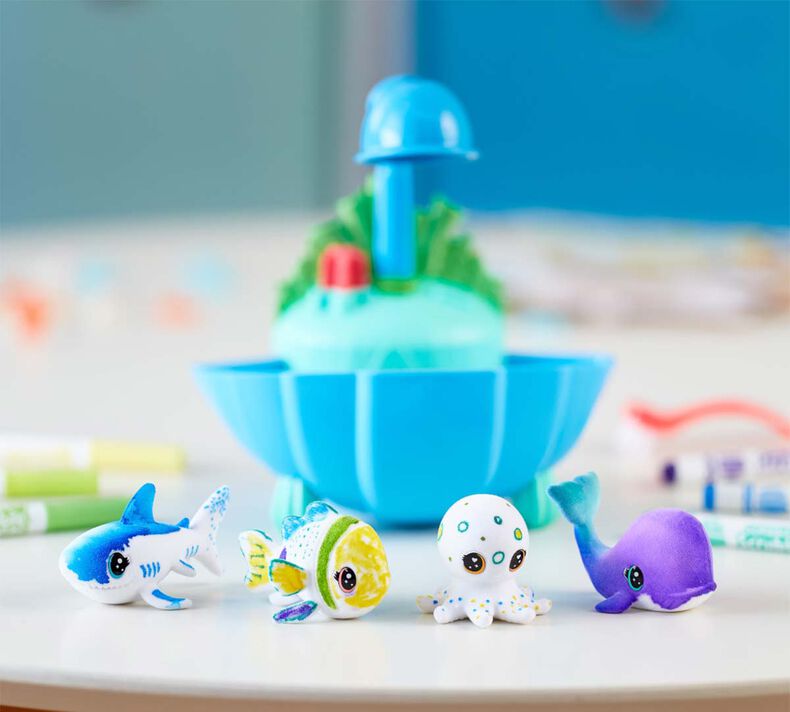 Crayola Scribble Scrubbie Pets, Ocean Animals Playset, Color &  Wash Creative Toy, Gift for Kids, Age 3-6 : Toys & Games