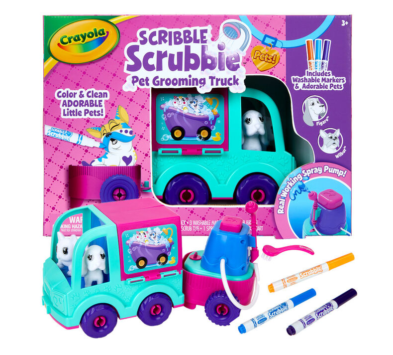 Scribble Scrubbie Pet Grooming Truck Playset, Crayola.com