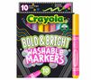 Bold and Bright washable markers, 10 count, packaging and one marker standing on end next to box. 
