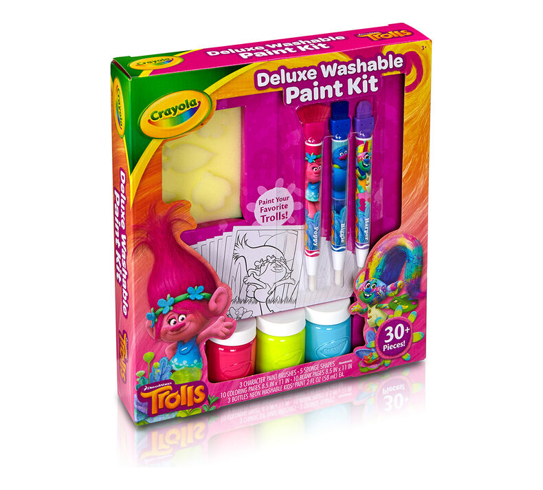 Trolls Deluxe Washable Paint Kit