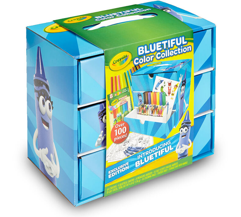 Crayola Bluetiful Art Set, Gift, 100+ Pcs