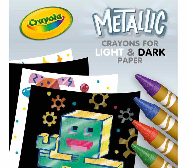 Metallic Crayons, 24 Count
