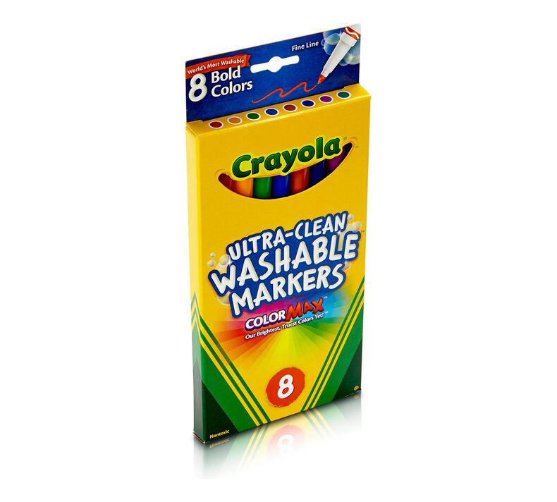 Ultra-Clean Washable Fine Line Markers, Bold Colors 8 ct.