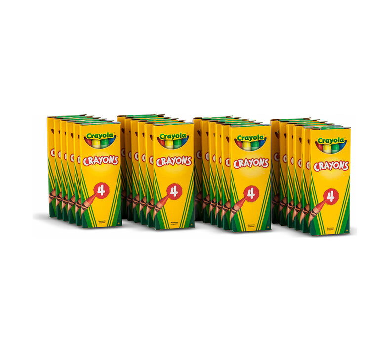 24 Box Classpack of 4 Count Crayons