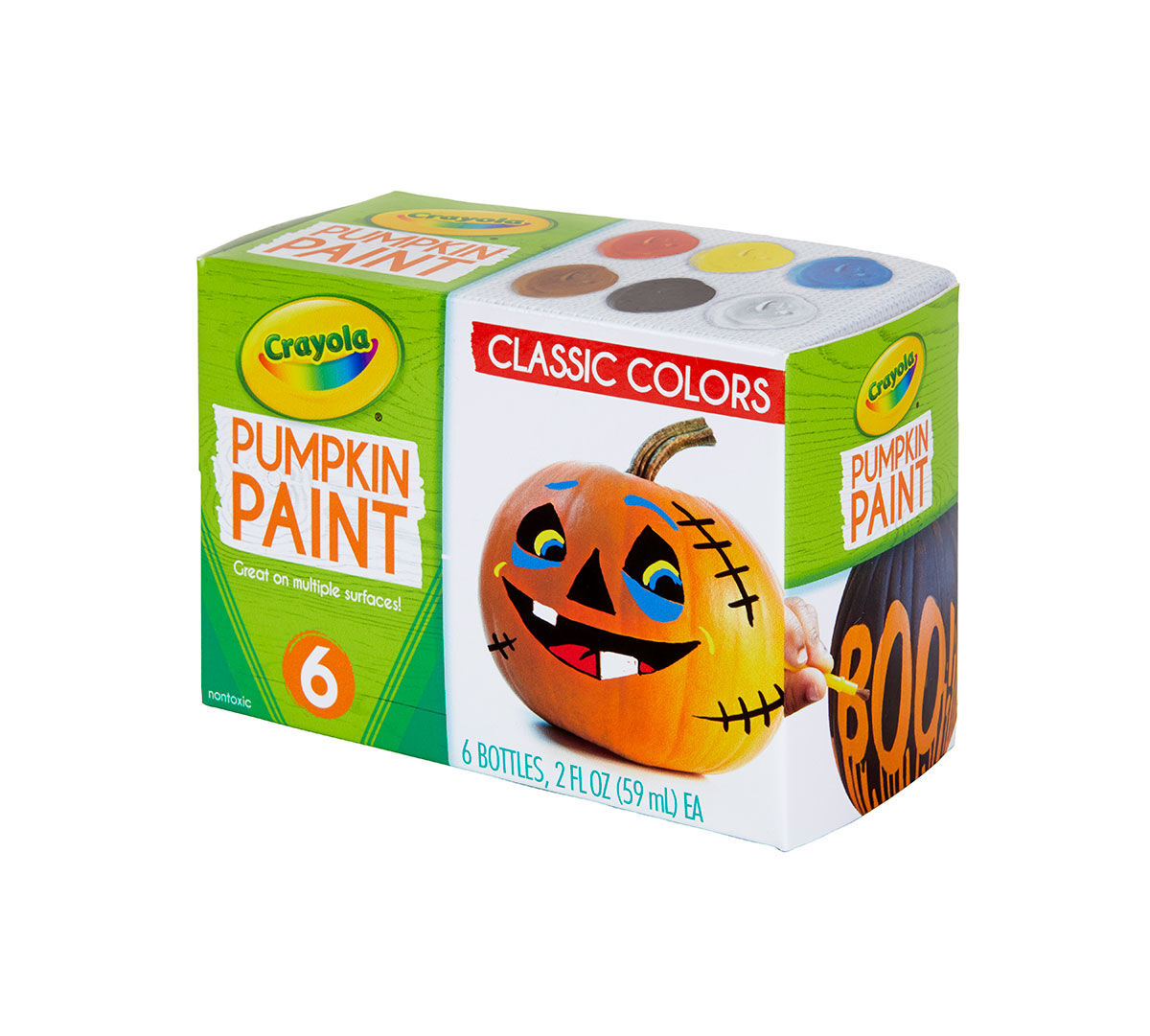 Crayola Pumpkin Paint Kit, 6 Acrylic Paints in Classic Colors Crayola