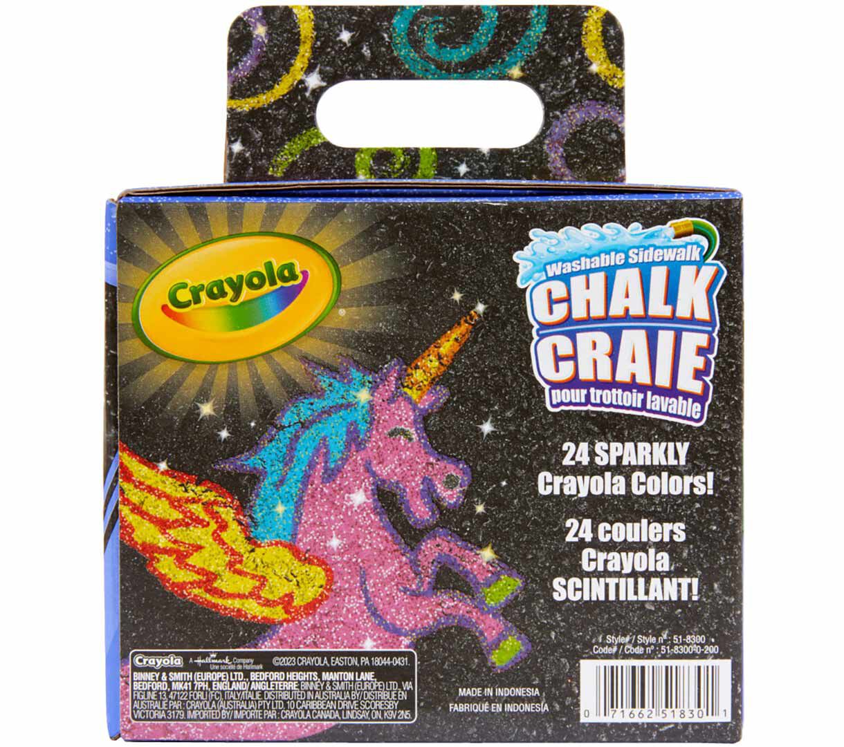 Crayola Washable Sidewalk Chalk Set Glitter Crayola Crayola