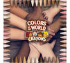 Colors of the World Skin Tone Crayons, 24 Count, 6 Pack