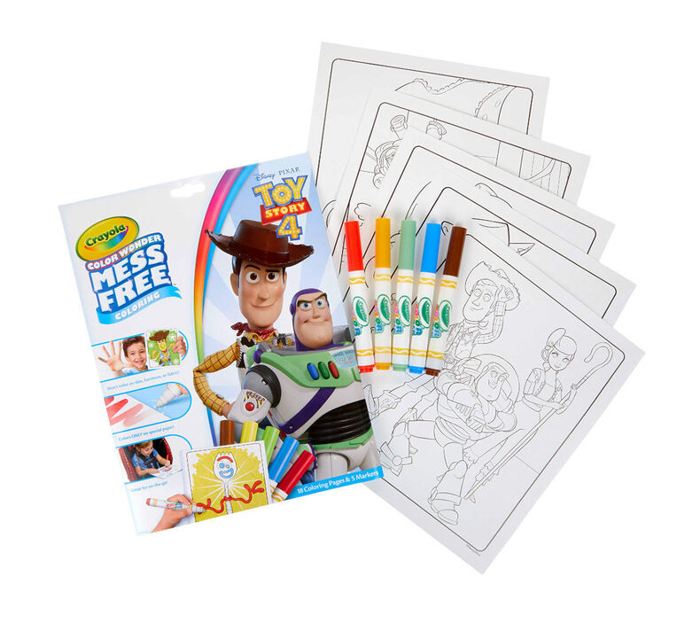 Color Wonder Mess Free Toy Story 4 Coloring Pages & Markers